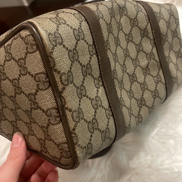 Gucci Supreme GG Vintage Boston Monogram Doctors Bag - Picture 7 of 16